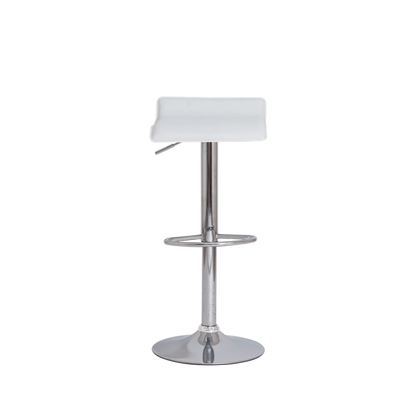 Banqueta Tóquio Belo Horizonte Branca Base Giratória Cromada Altura Regulável Cozinha Bar Bancada
