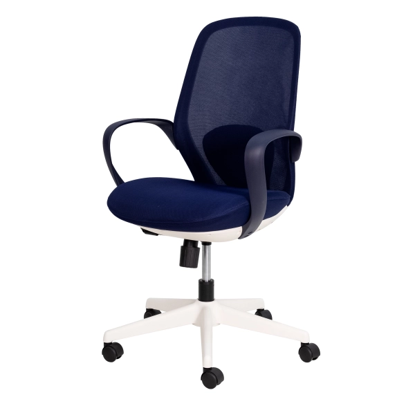 Cadeira De Escritório Brasil SitFlex Diretor Tela Mesh Azul Marinho