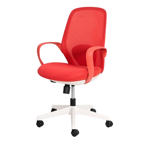 Cadeira De Escritório Brasil SitFlex Diretor Tela Mesh Vermelha