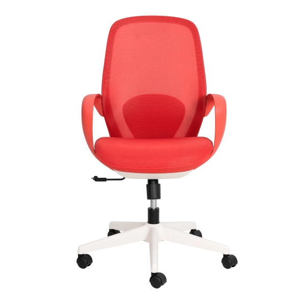 Cadeira De Escritório Brasil SitFlex Diretor Tela Mesh Vermelha