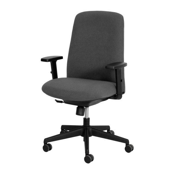 Cadeira De Escritório Diretor Nr17 Ergonômica Milano Confort Linho Cinza