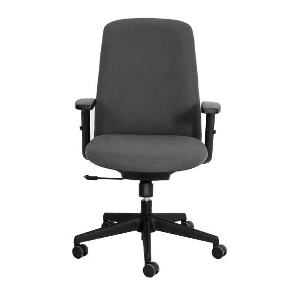 Cadeira De Escritório Diretor Nr17 Ergonômica Milano Confort Linho Cinza