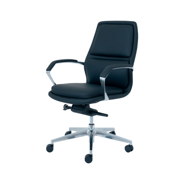 Cadeira de Escritório Diretor Zurich Premium com Altura Ajustável Cor Preto