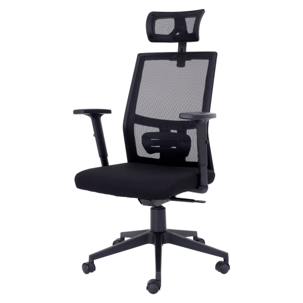 Cadeira de Escritório Presidente Flex Mesh Waw Design Base Giratória Braço e Altura Ajustável