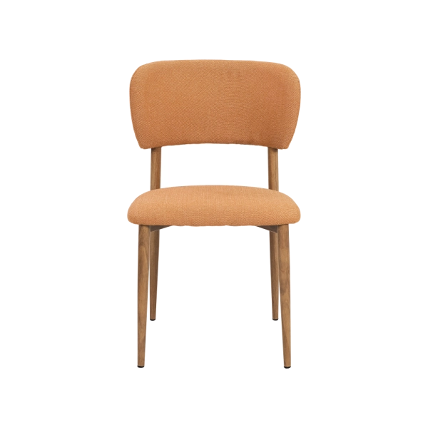 Cadeira de Jantar Alba Estofada Laranja Confort Waw design