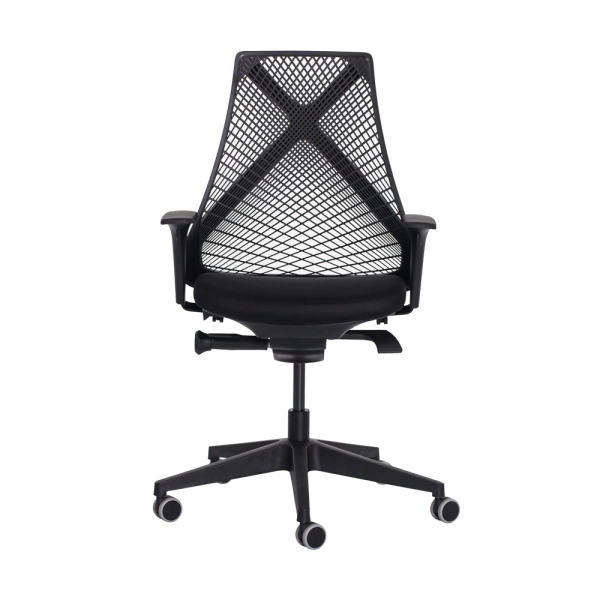 Cadeira Ergonômica Escritório Grid Diretor Preta Base Giratória Altura Ajustável