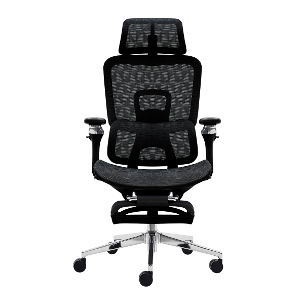Cadeira Ergonômica Office Mesh Premium Reclinável Braço 5D Preta