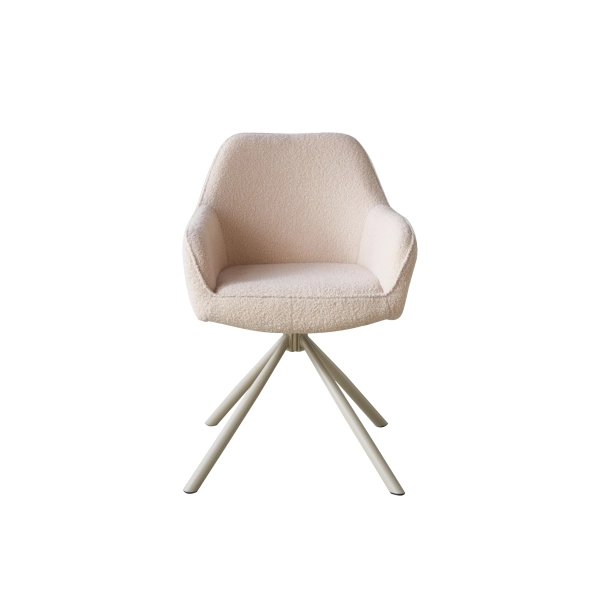 Cadeira jantar kushi giratoria bege Waw design