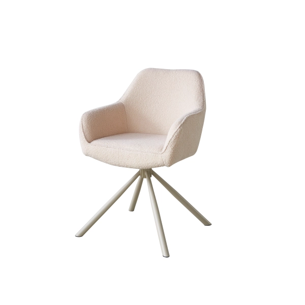 Cadeira jantar kushi giratoria bege Waw design