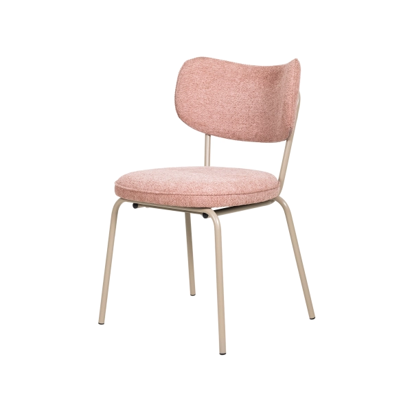 Cadeira Melina Decorativa Rosa Claro Design Moderno