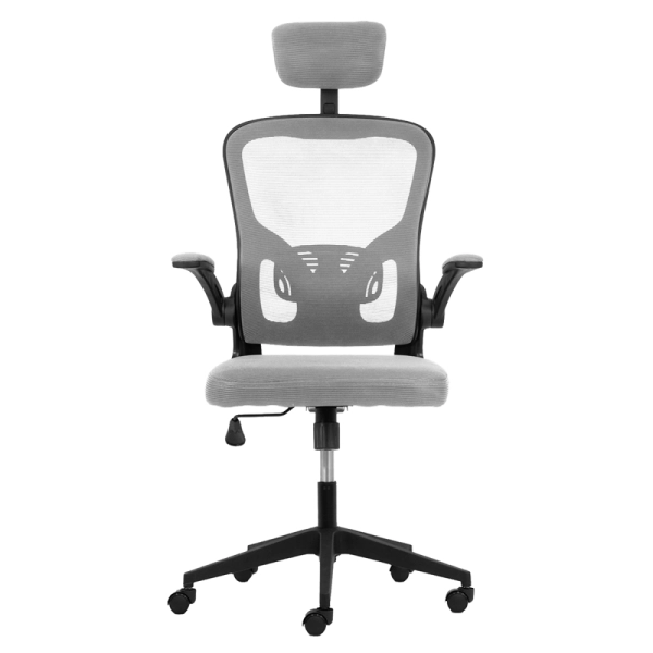 Cadeira Presidente De Escritório Ergonômica Best Mesh Cinza