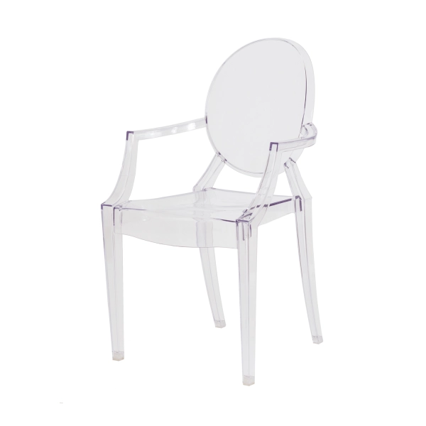 Kit 4 Cadeiras Victoria Ghost Transparente Sala Cozinha Jantar