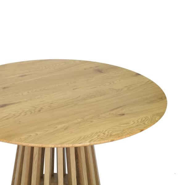 Mesa de Centro Decorativa Madeira Base Ripada Moderna Waw design