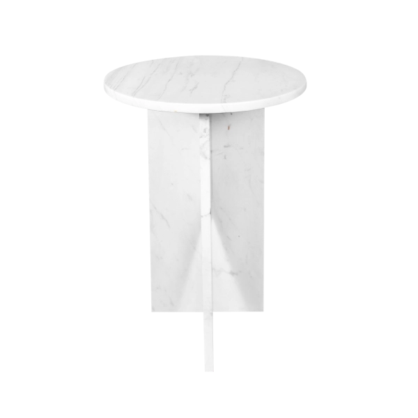 Mesa de Centro Lucy em Mármore Branco