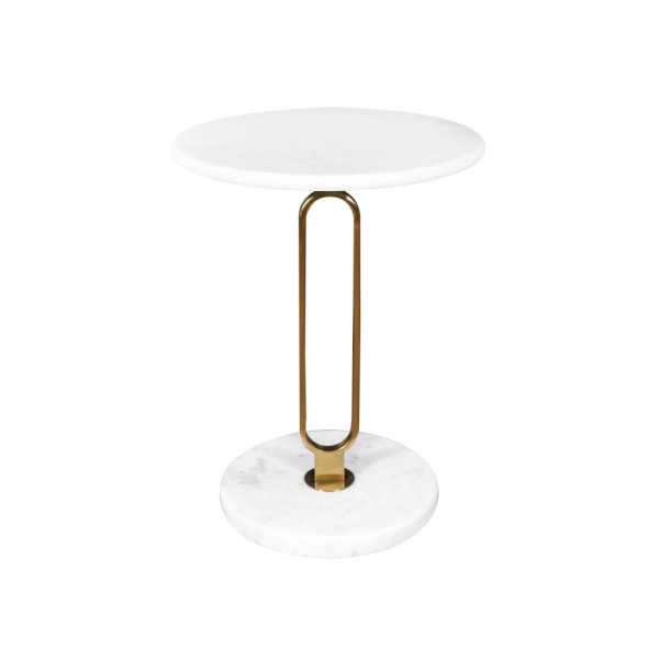 Mesa de Centro Versalhes em Marmore Branco
