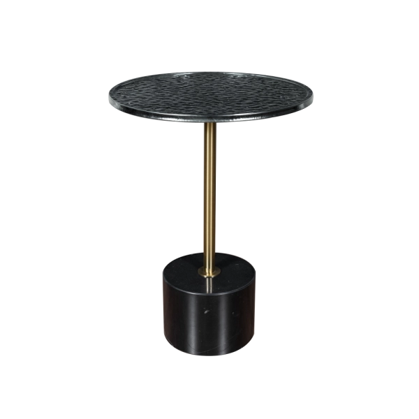Mesa de Centro Vortex Black em Marmore Natural Preto