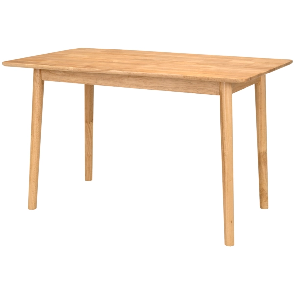Mesa Retangular de Madeira 120cm Resistente Luxo 4 Lugares