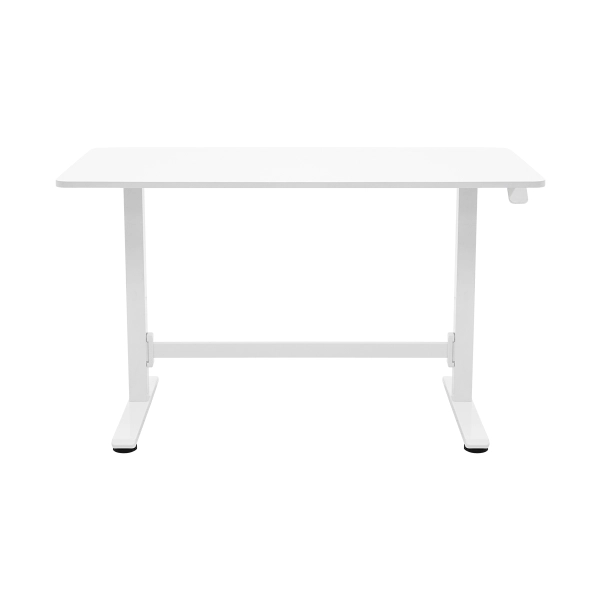 Mesa UP Branca Com altura Ajustável Manual Tampo Em Mdf 120x60 