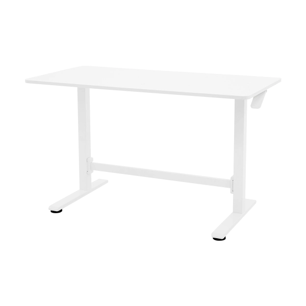 Mesa UP Branca Com altura Ajustável Manual Tampo Em Mdf 120x60 