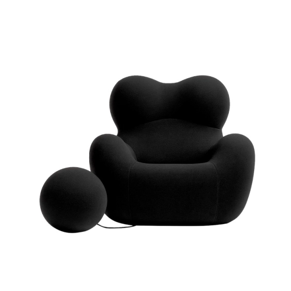 Poltrona UP5 BB Italia La Mamma Com Puff Cor Preta
